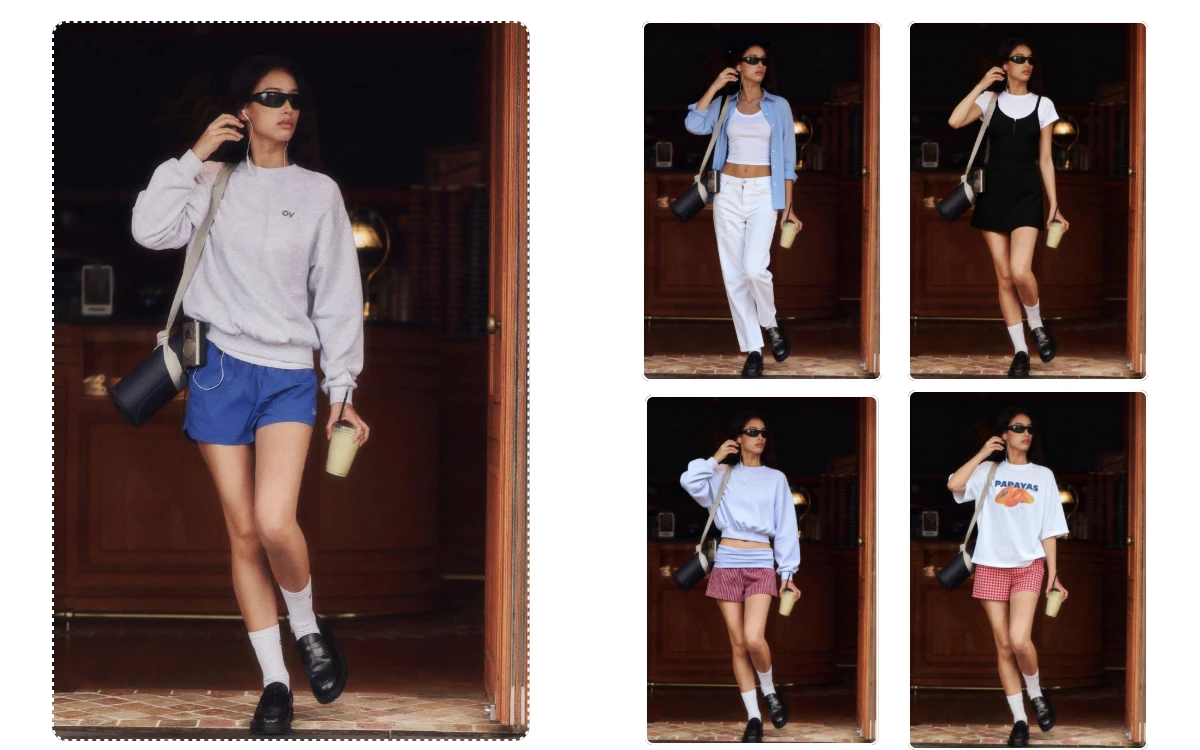 Explore Multiple Outfit Ideas from One Photo