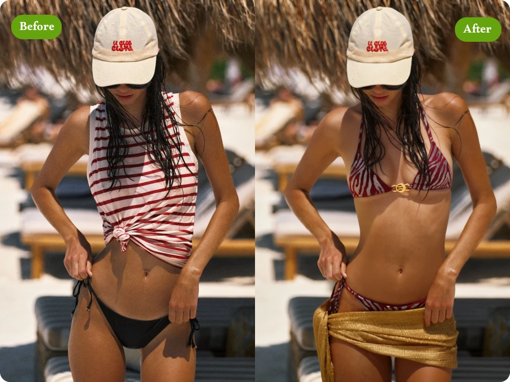 AI Clothes Changer Before & After 2