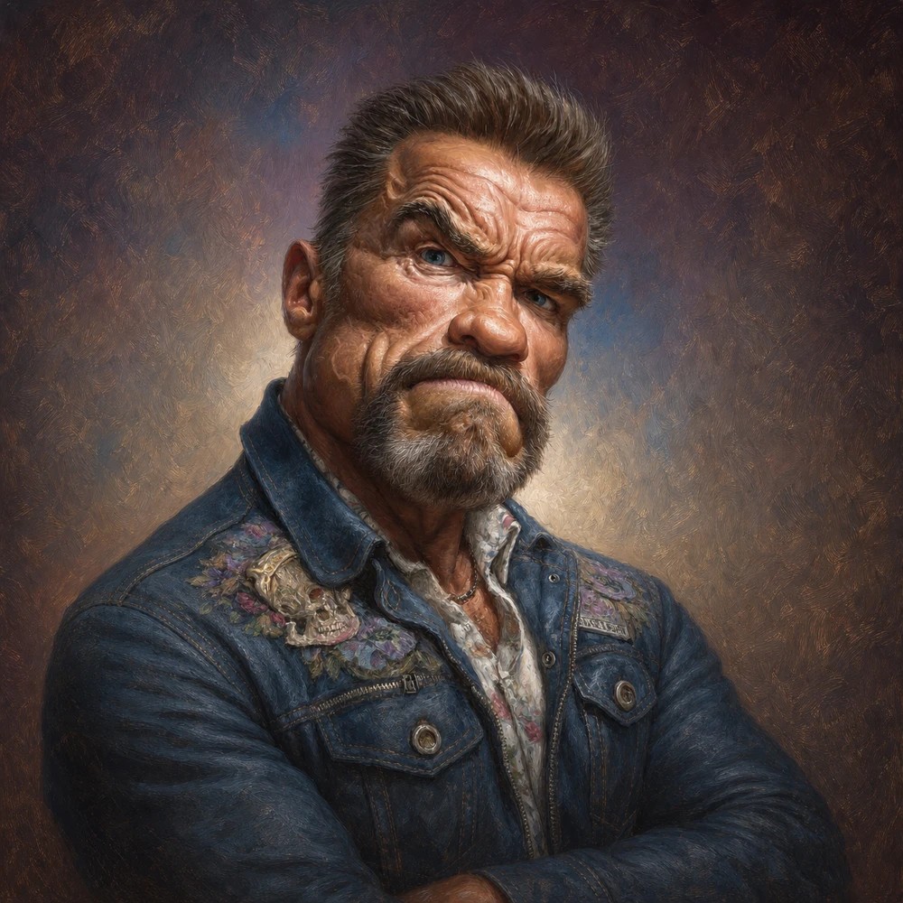 Portrait before creative reimagining